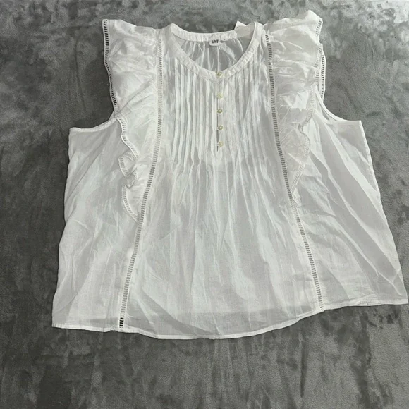 Gap Lucille off white peasant blouse - Picture 3 of 14
